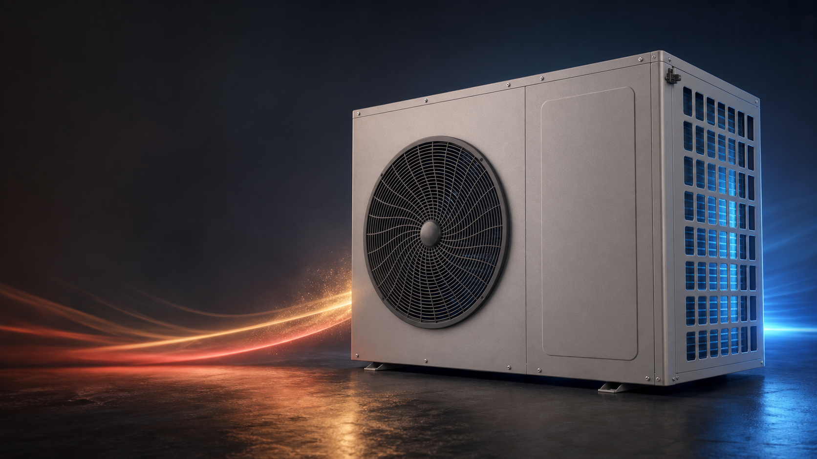 GOLD high-temperature air-to-water heat pump in a premium technical setting